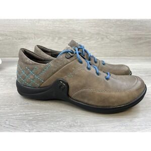 Romika Women's Sneaker Brown Leather Lace Up Wedge Danceing Mary Jane Shoes